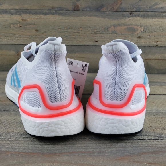 adidas UltraBoost_S.RDY Men's Running Shoe Casual Sneaker White Blue Orange - Picture 5 of 11